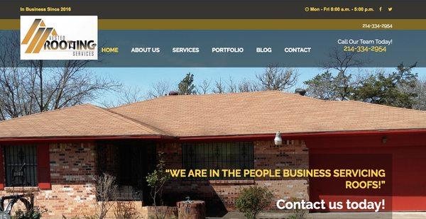 Vested Roofing website