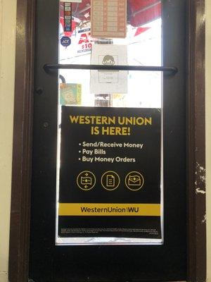 Western Union 
- Send Money/Receive Money
- Paul Bills