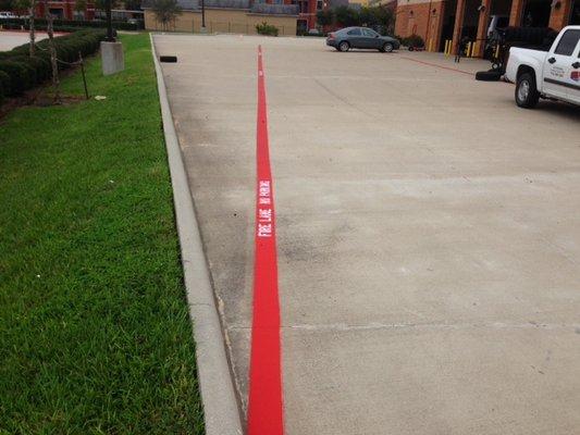 Fire Lane Striping