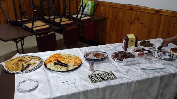 They had a great spread for the chocolate, wine and beer event.  Amazing spread!