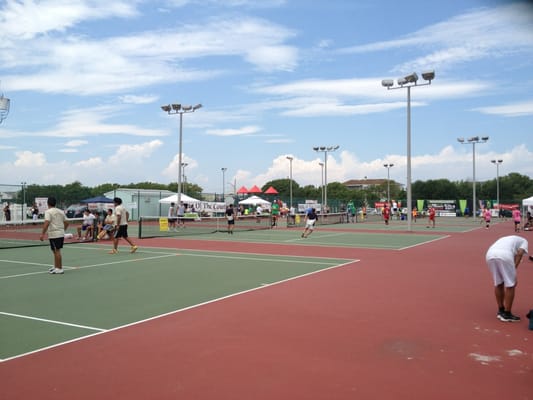 Tennis soccer at Fox Park. Wtf? I just want a tree and a net less basketball hoop.