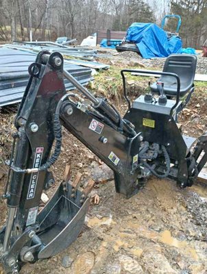 Backhoe excavator attachment available with or with machine