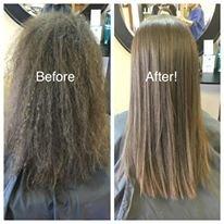 Keratin Smoothing Complex Before & After! Lasts 4-6 Months!