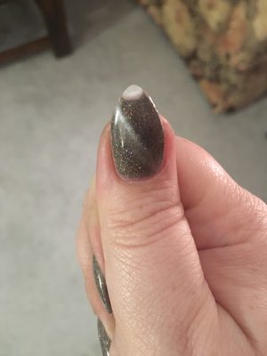 The minor chip in my nail, but for $50 I shouldn't have this happen so soon.