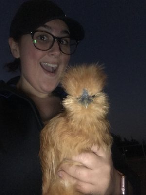 I held a chicken!