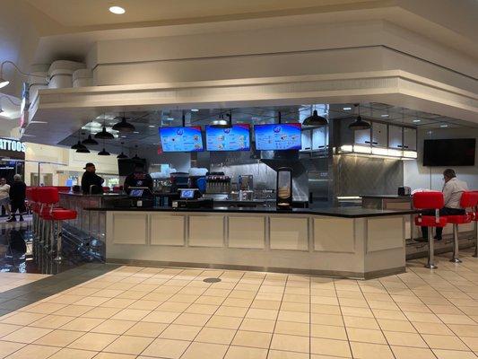 Front Counter and chairs.