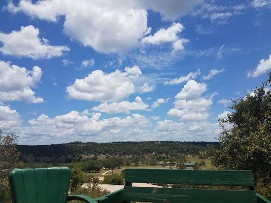 Puffy cloud view from the Hill House.