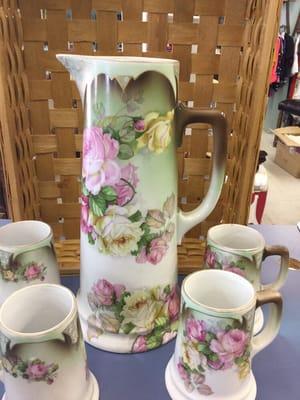 Ceramic pitcher and mugs $200