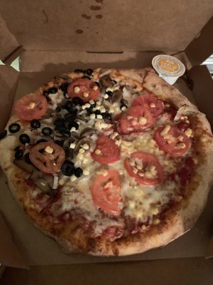 Garden pizza.....horrible.