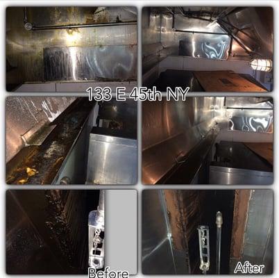 #venttechmechanical hood cleaning service before & after pictures Commercial Exhaust Systems service