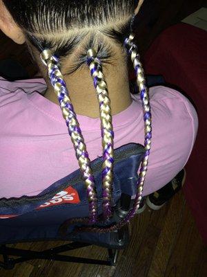 Goddess Box Braids (triangle part) by Ashley B.