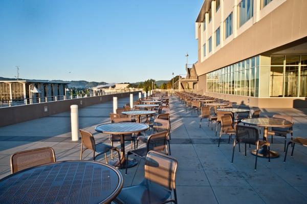 Terrance dining in College Center.