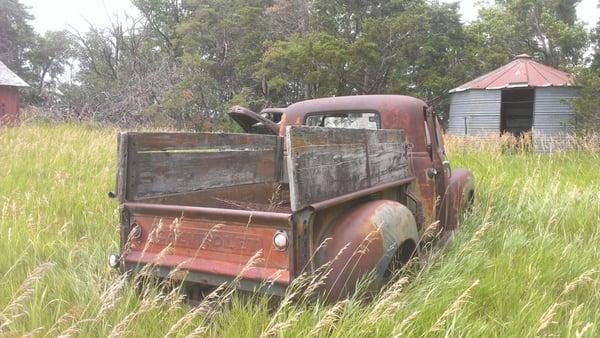 Chevy Truck from the rear in the Miller Farm Series