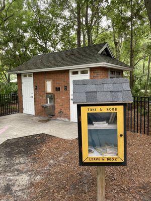 Mini library, bathrooms, water fountain, Baybridge Park, Kids Playground, Westchase, Tampa