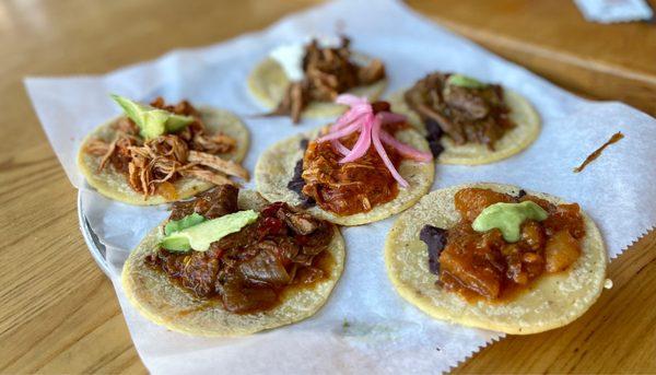 Mini taco sampler