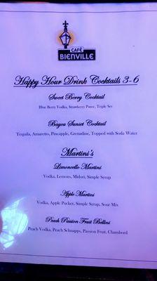 Happy Hour Menu