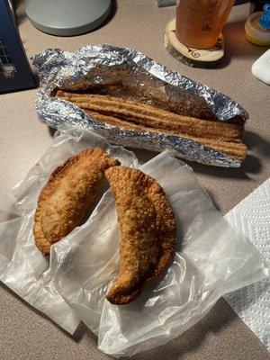 empanadas and churros