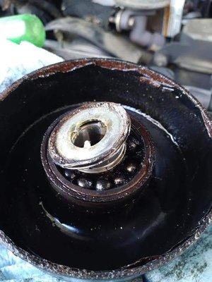 Bad idler pulley that had to be swapped.