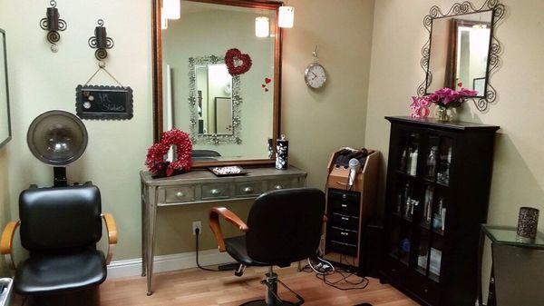 Private salon ready for Valentine's Day!!