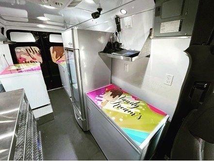 Vanity Kream's ice cream truck interior