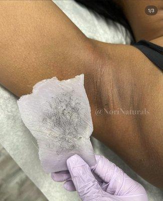 Underarm waxing