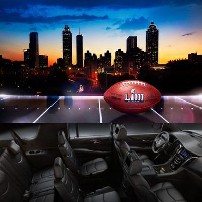 Limousine service for SuperBowl LIII in Atlanta, GA.