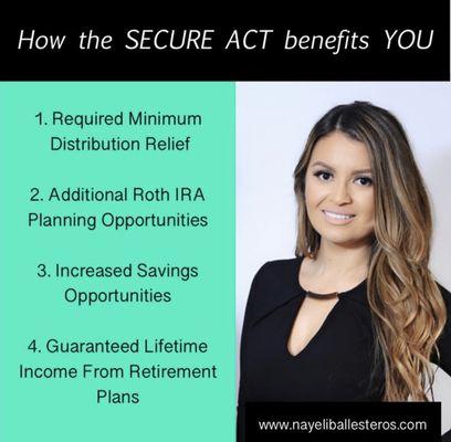 How the Secure Act Benefits YOU