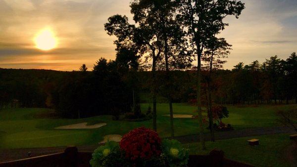 Sunset off the back deck looking out on 18 & 9...