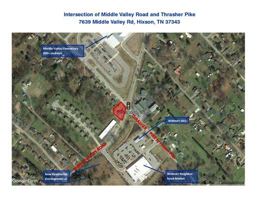 Middle Valley Rd at Thrasher Pike, Hixson, TN - Retail / Commercial For Sale