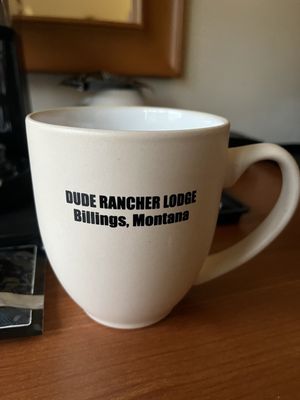 Real coffee mug in room