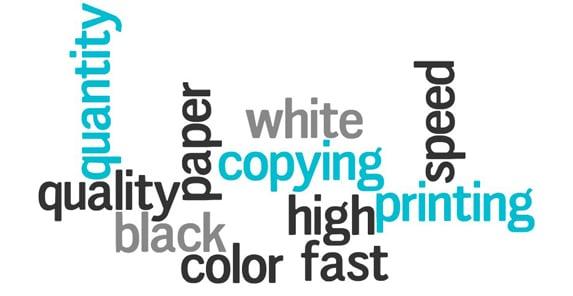 Black and White Copies $0.08 per copy. Color Copies $0.45 per copy.  Copy and Print Center