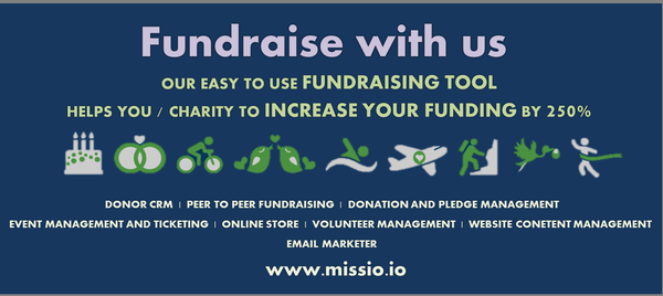 Fundraising solution Non Profits. Missio - https://www.missio.io