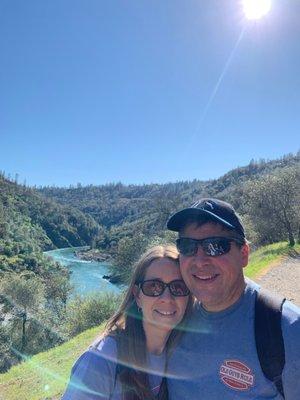 hiking along the American River