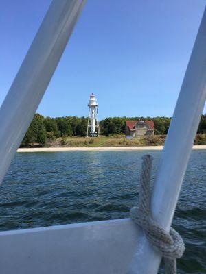 Range light on Plum Island