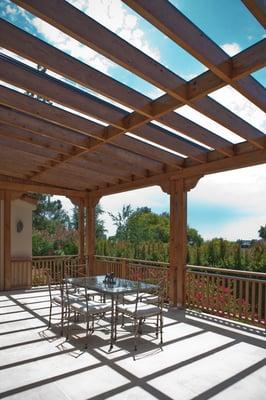 This pergola allowed for too much sunlight and a solution was needed.