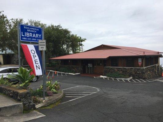 The Flag lets you know when the library is OPEN