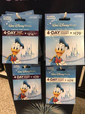 Disney Florida Resident passes (not annual)