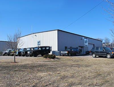 Exterior of The 4x4 Center facility located on Ethan Allen Drive in South Burlington