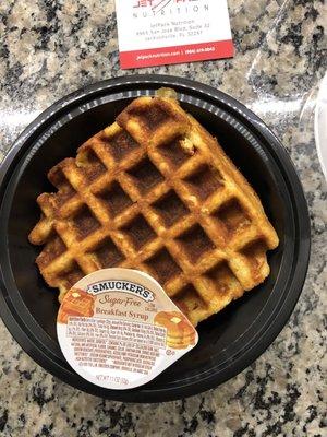 Protein waffle