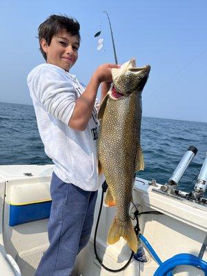 Awesome 20 lb Lake Trout.. Fishing has been GREAT !