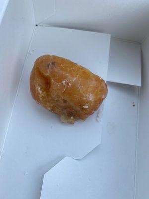 Strange black spots on donut holes?