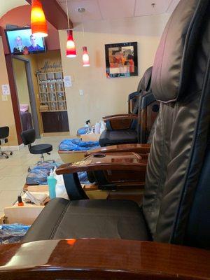 Pedicure area