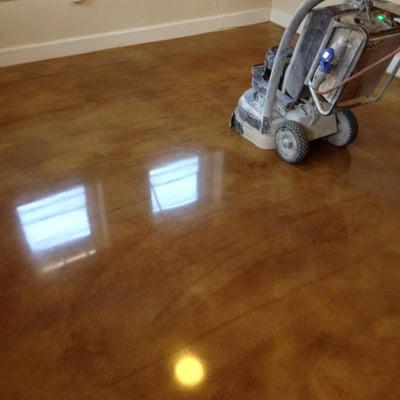 beautiful polished concrete floor Hapax