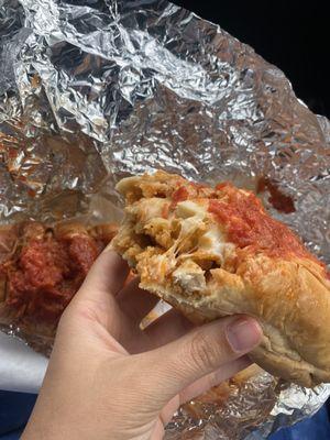 Chicken Parmesan sub