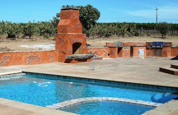 Pool deck and patio