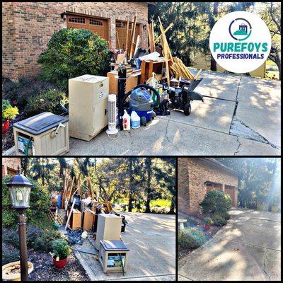 Our client was generous to put everything in one big pile of junk.  Only finger you'll have to lift is pointing to where the junk sits!