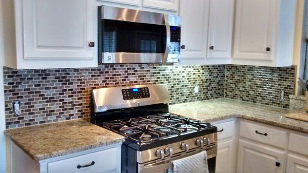 KITCHEN REMODEL GRANITE & BACKSPLASH