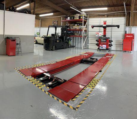 Inground Alignment  machine we specialize  on regular car to a full track car / Off Rode rigs .