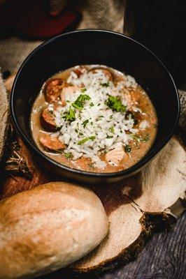 Smoked Sausage and Chicken Gumbo