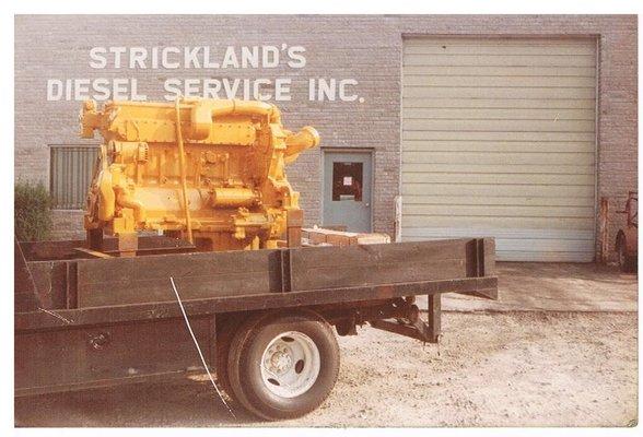 ORIGINAL STRICKLAND'S DIESEL SERVICE SHOP.